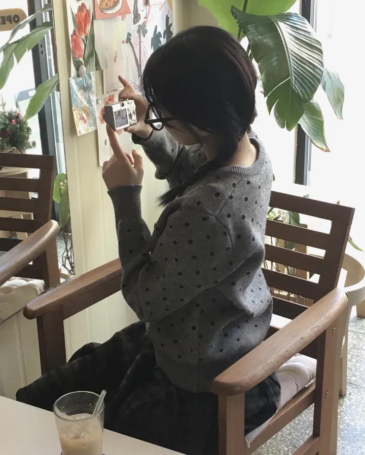 [모델소장/봄신상🖤] about dot knit cd 상세 이미지 14