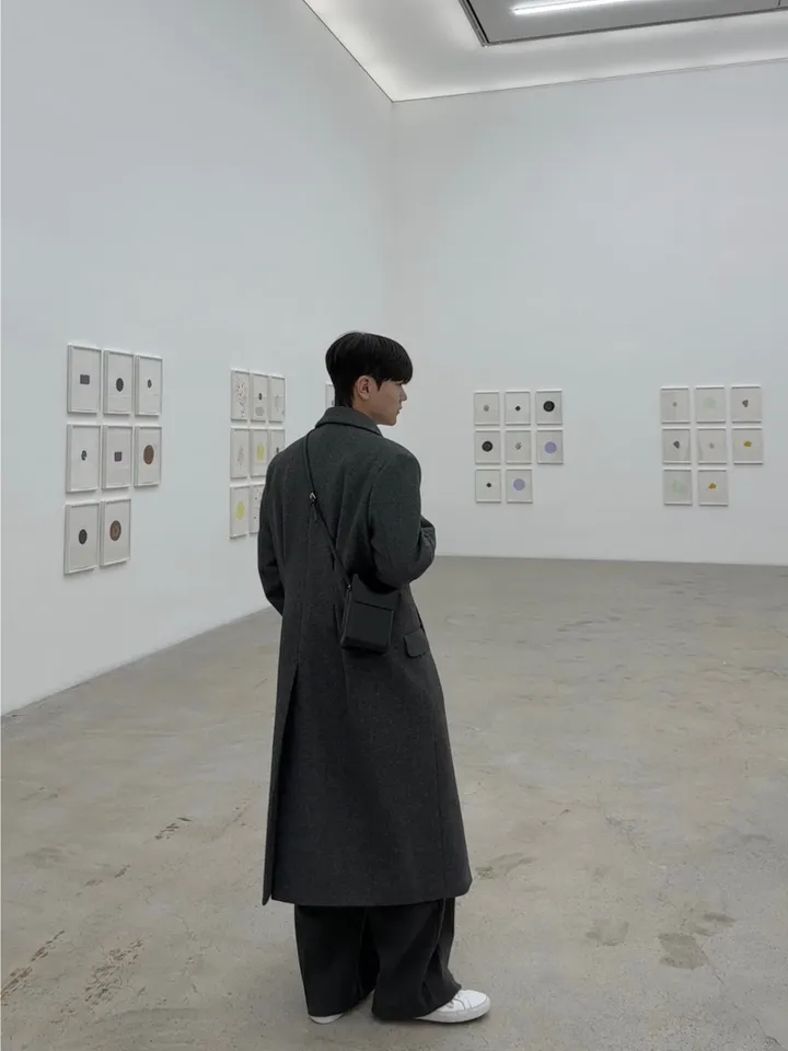 룩 다트 맥시 오버핏 울 코트 상세 이미지 66