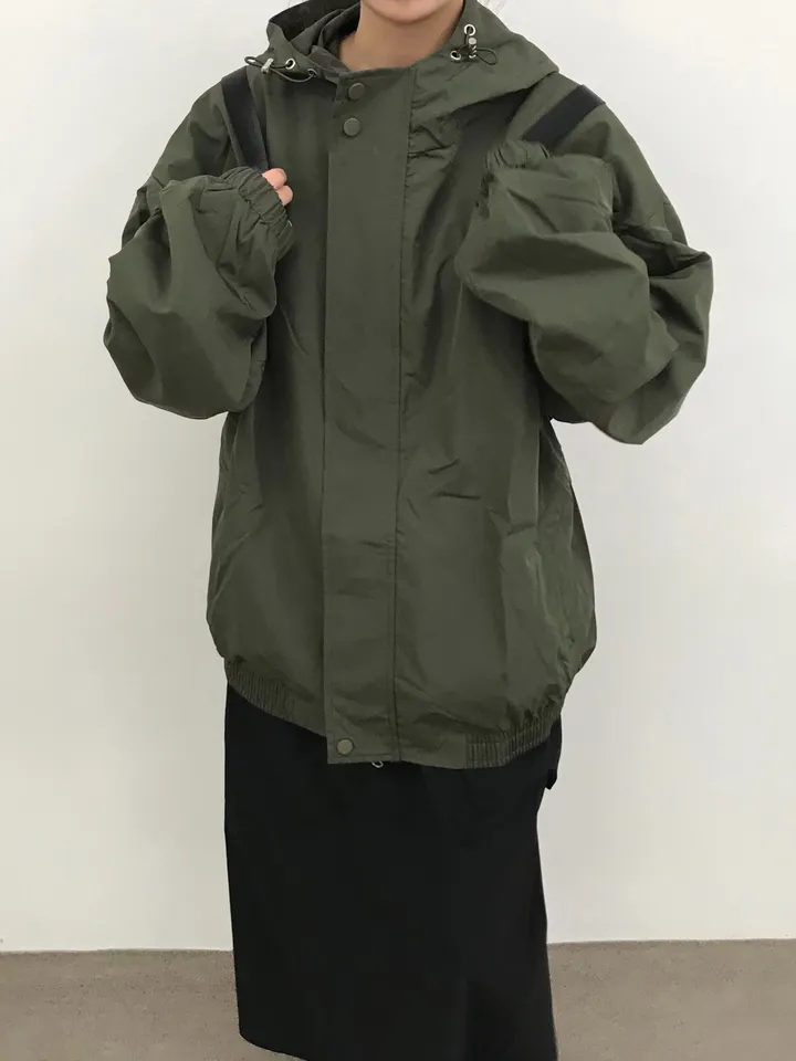 [인기🩶/간절기 아우터] 몬코 나일론 투웨이 바람막이 후드 윈드브레이커 자켓 (2color) 상세 이미지 6