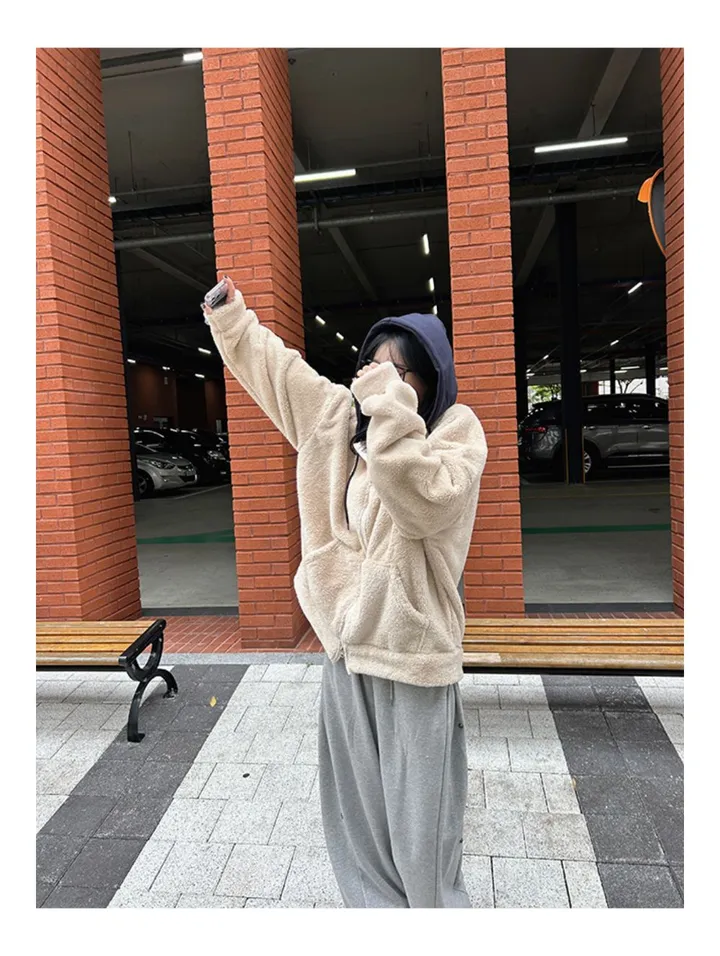 [당일배송][양털/뽀글이]후드 플리스 투웨이 겨울 따뜻한 데일리 점퍼 3color 묶음할인중 상세 이미지 42