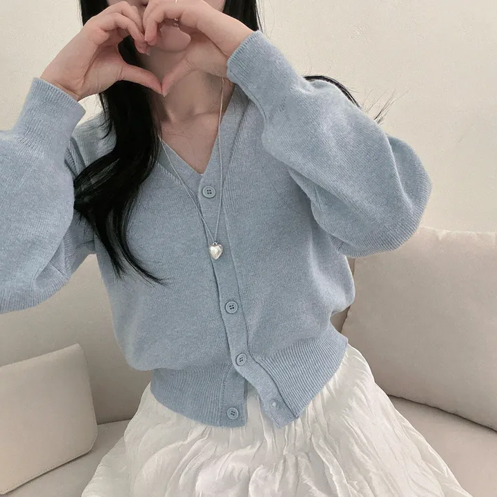 봄필수템 [브이넥/라운드넥] 소장각 라운드 브이넥 기본핏 긴팔 가디건 상세 이미지 52