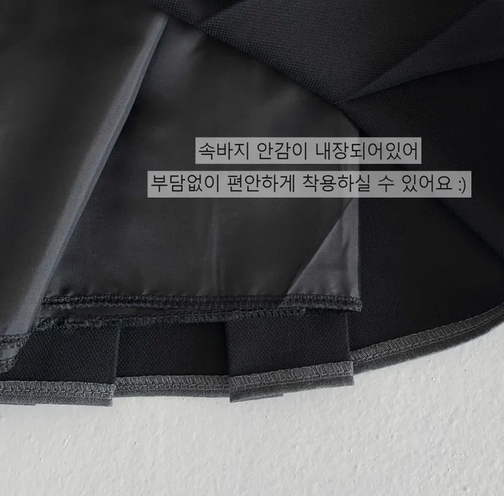 [핏보장🖤/속바지O] 모어 하이웨스트 반플리츠 A라인 테니스 미니 스커트 치마 상세 이미지 29