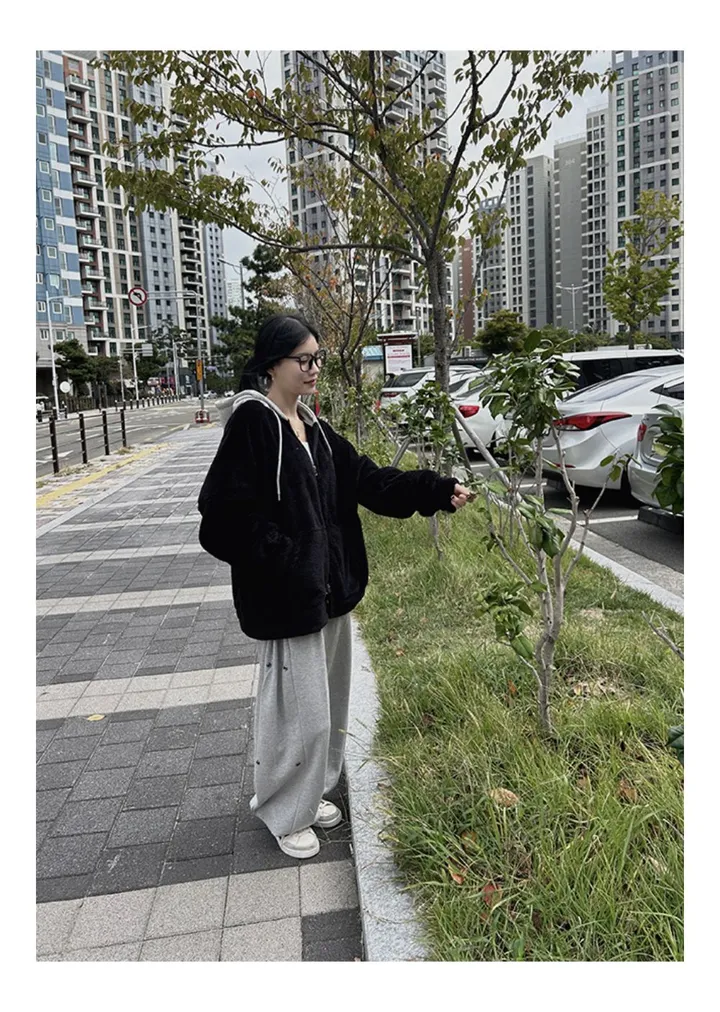 [당일배송][양털/뽀글이]후드 플리스 투웨이 겨울 따뜻한 데일리 점퍼 3color 묶음할인중 상세 이미지 80