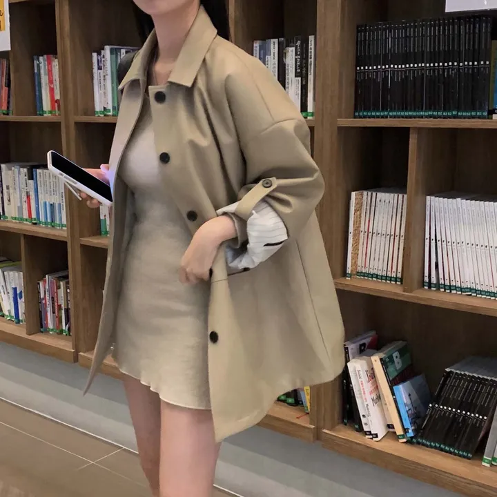 [힙덮는기장감~/블랙 당일출고🎉] 자체제작 #크치Made 오디너리 롤업 오버핏 하프 레더자켓 - jk 상세 이미지 69