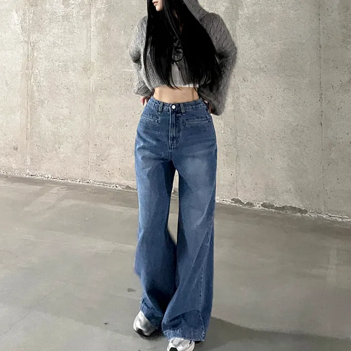 [3color/주인장인생템] 모디 립포켓 탄탄 롱 와이드데님 롱팬츠 키큰녀청바지 인생청바지 상세 이미지 25