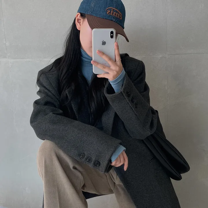 [wool100%/브랜드공정]  윈터 싱글 투버튼 카라 리얼 울 자켓 블레이저 - jk 상세 이미지 18