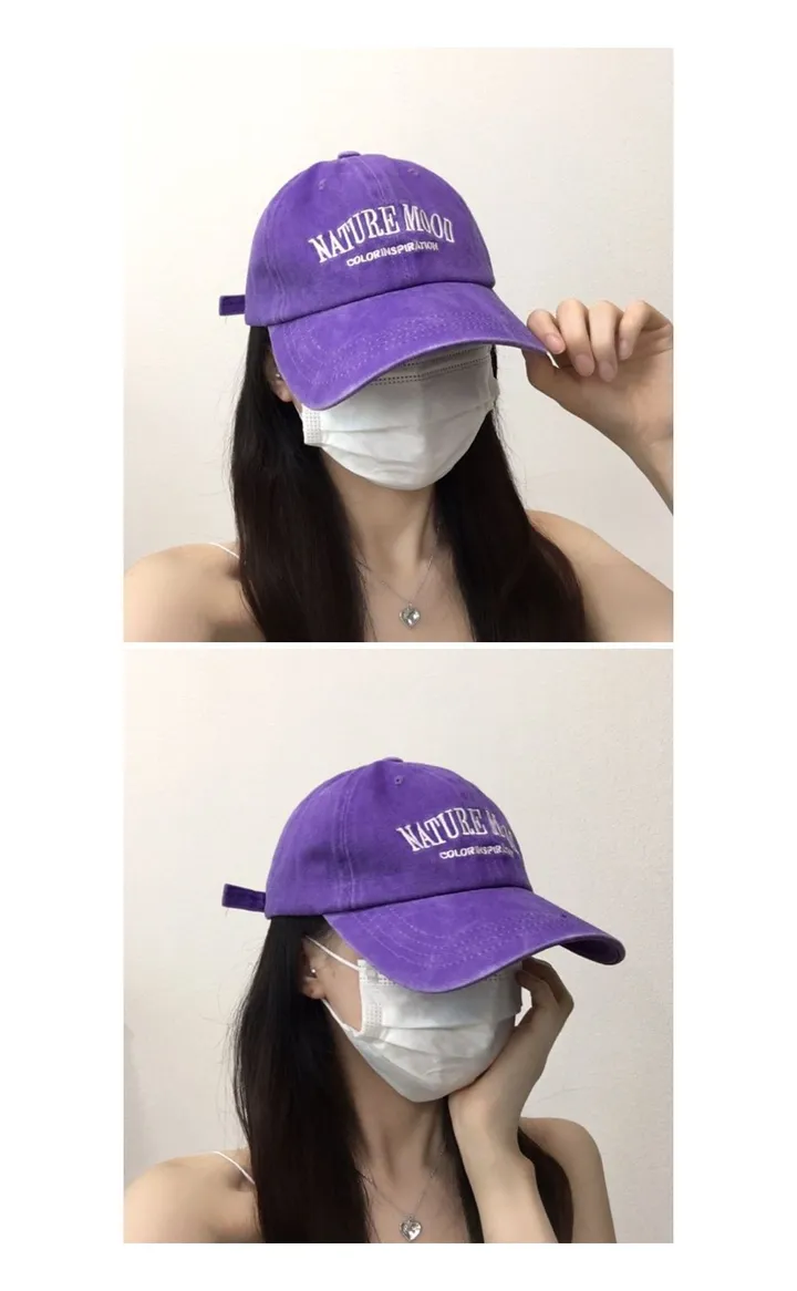 [추가할인/당일출고] 내추럴무드 워싱 피그먼트 볼캡 - 데일리 레터링 남녀공용 소두핏 대두커버 봄 여름 가을 신상 빅사이즈 상세 이미지 20