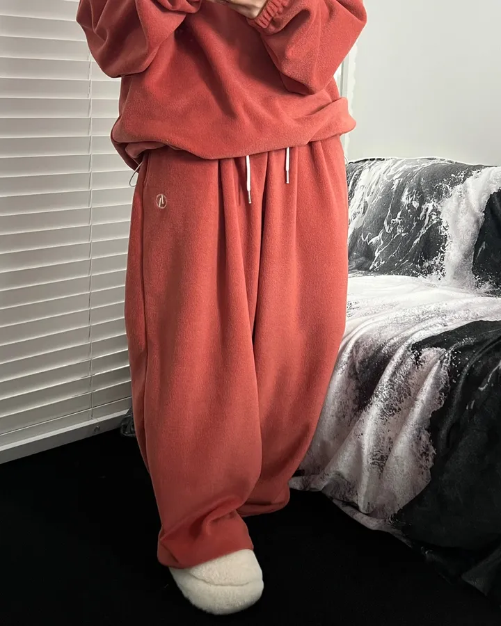 [주문폭주🔥1800장돌파🙏🏻]제로 후리스 롱와이드 팬츠👖[6color/세트가능][후리스팬츠/롱팬츠/트레이닝/후리스/와이드팬츠/츄리닝] 상세 이미지 55