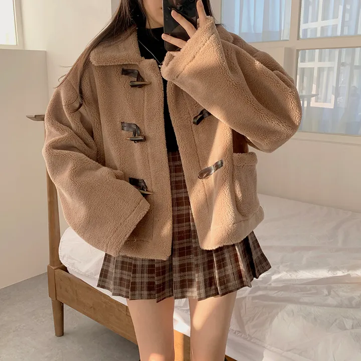 [실물보장!🤍몽글,따뜻~귀여워요! 떡볶이코트 양털코트 겨울코트] 몽실양털떡볶이코트 상세 이미지 27