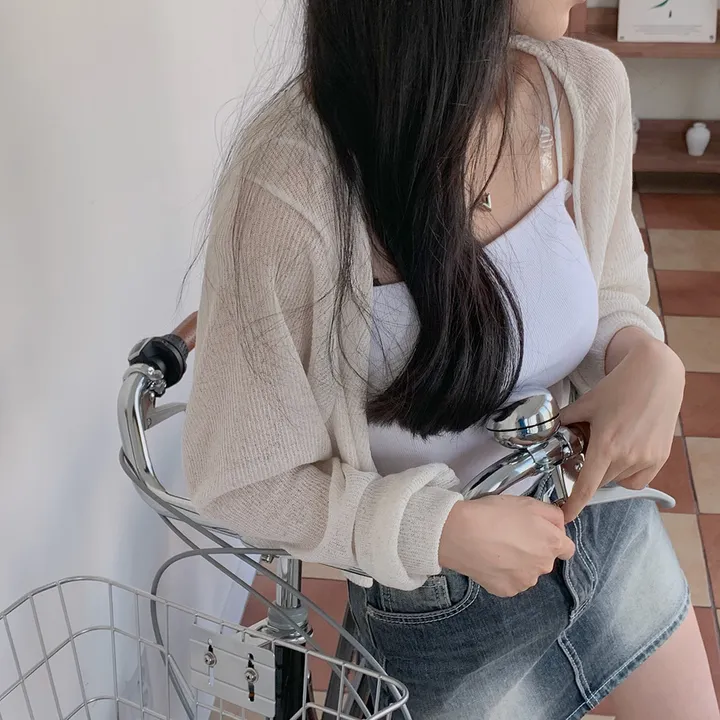 [햇빛차단☀️/블랙 당일출고!] 자체제작 #크치Made 순애 린넨 세미 크롭 볼레로 여름가디건 - cd (장마룩,워터밤,흠뻑쇼 필수템) 상세 이미지 88