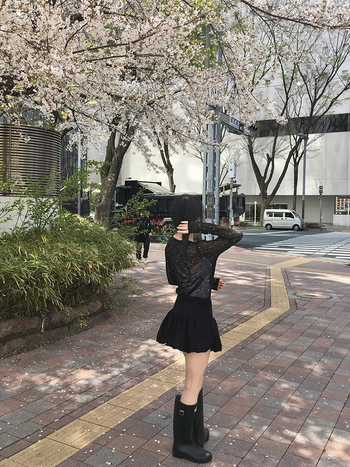 최저가![여리무드🤍시스루 도트 가디건 살안타템 여름가디건] 비비안도트시스루가디건 상세 이미지 37