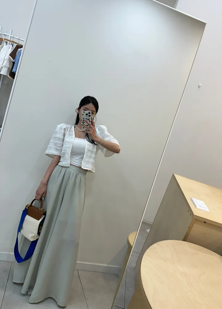 [러블리 한가득~❤️] 봉긋 레이스 엔젤 퍼프 크롭 가디건 상세 이미지 70