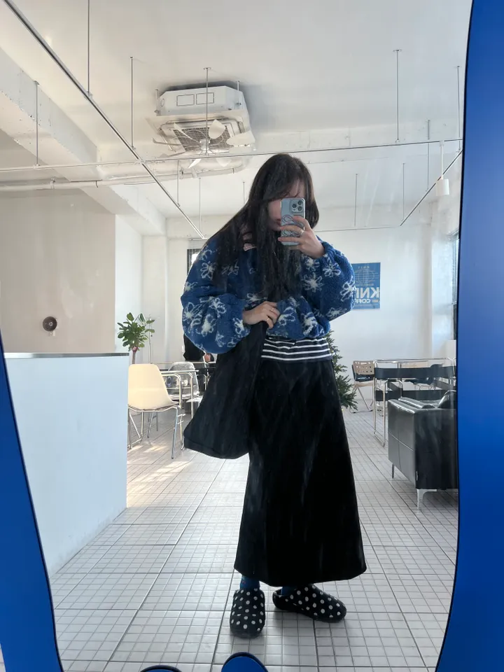 데이지 덤블반집업 블랙,블루 색상추가본 [플리스/집업/데이지/코디추천/겨울코디/데일리/대학생/코디추천/직장인/y2k] 상세 이미지 25