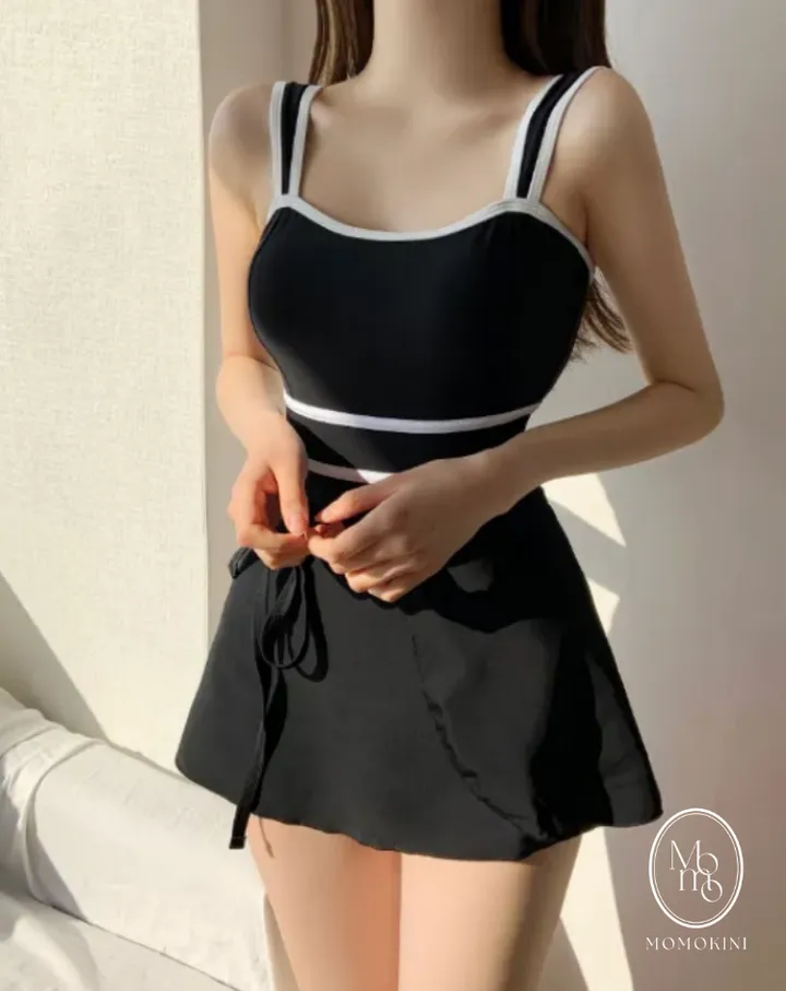 (당일출고) M-XL 스카이 모노키니 비키니 셋업 + 스커트 세트 상세 이미지 8
