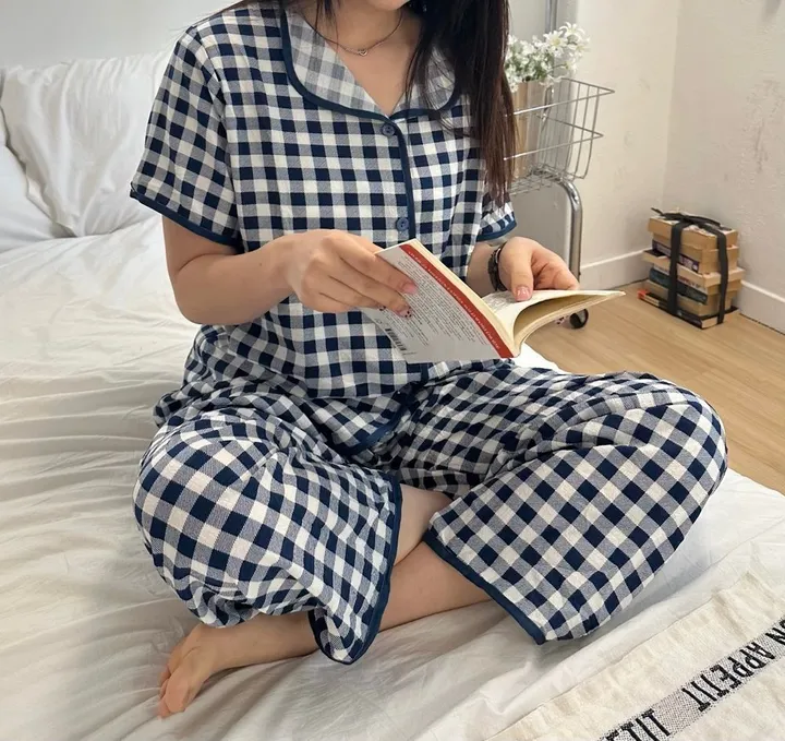 고방 파자마 3세트 2color 홈웨어 여름잠옷 상세 이미지 2