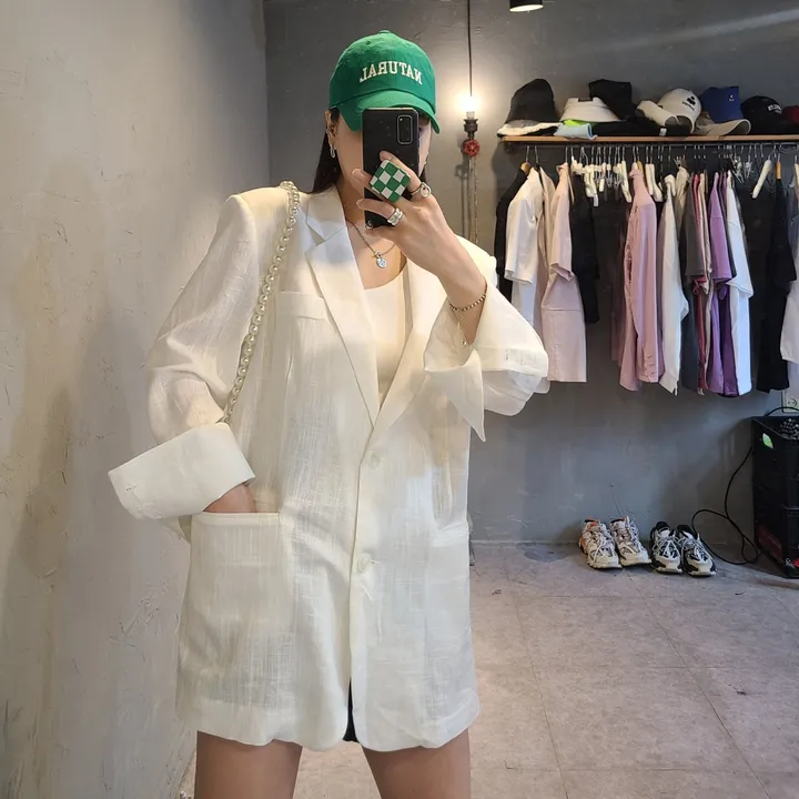 오버핏 대디 린넨자켓 상세 이미지 10