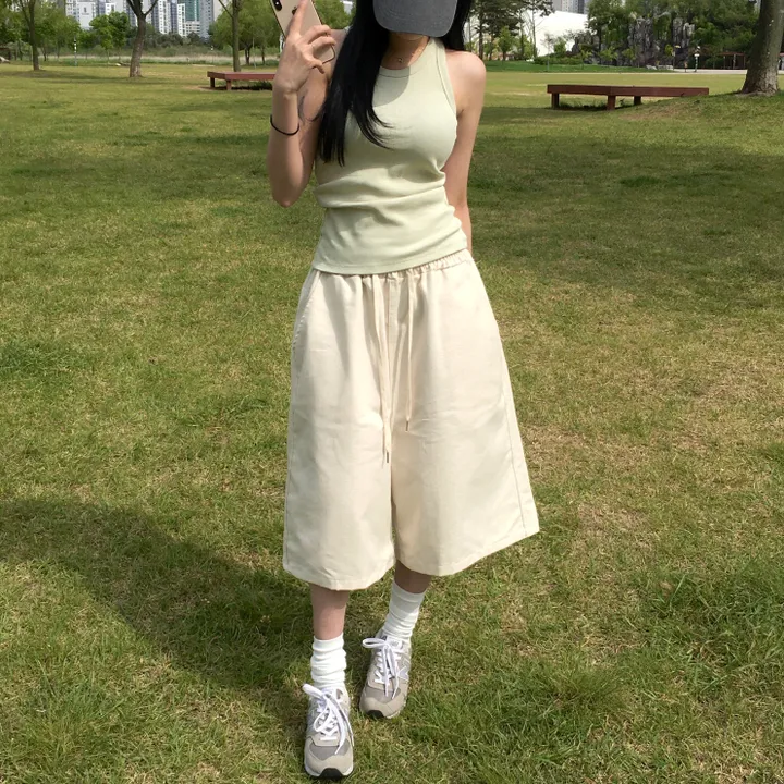 [*극찬핏]하프 생지 버뮤다 pt : half bermuda pants - 3 color 상세 이미지 46