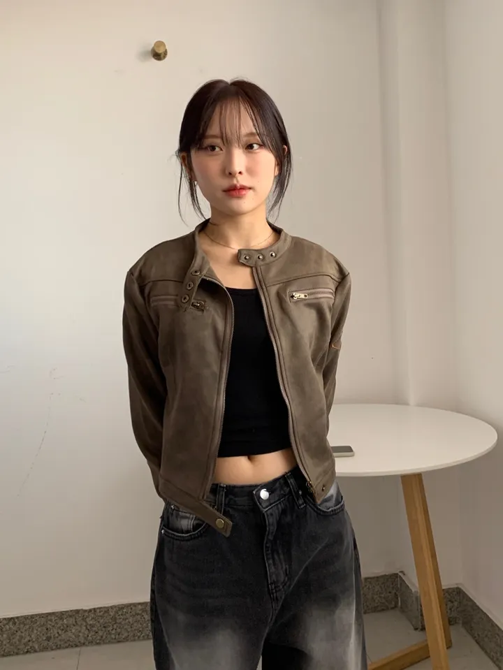 [빈티지힙🧸] 노카라 라이더 레더 가죽 자켓 상세 이미지 21