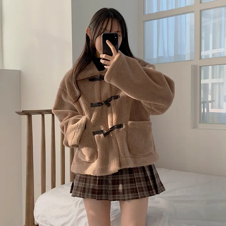 [실물보장!🤍몽글,따뜻~귀여워요! 떡볶이코트 양털코트 겨울코트] 몽실양털떡볶이코트 상세 이미지 36