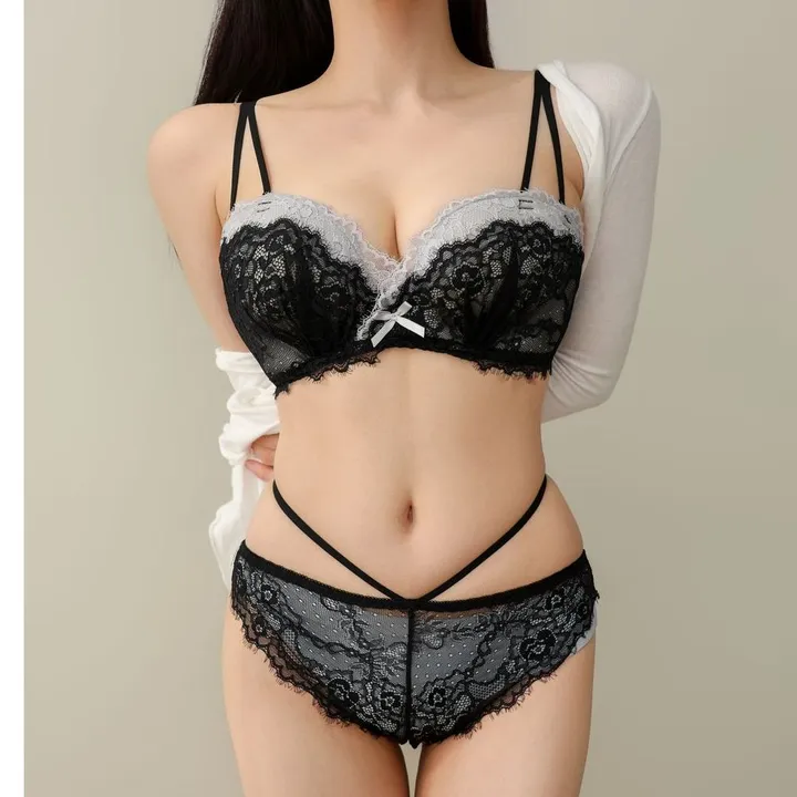 블랙프라속옷세트 뽕브라 왕뽕속옷 섹시 연말 크리스마스 스트랩 상세 이미지 16