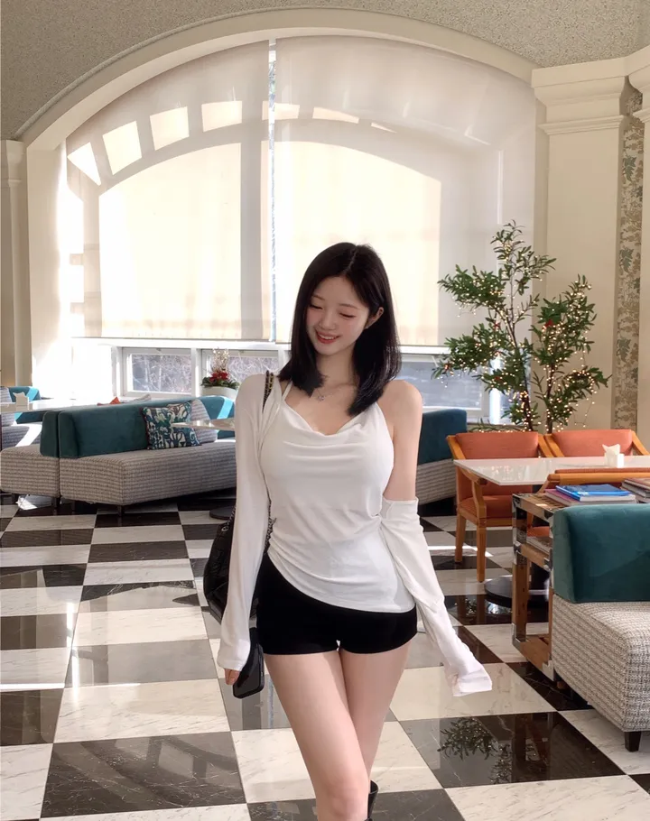 베리유 언발 드래이핑 가디건 세트 상세 이미지 27