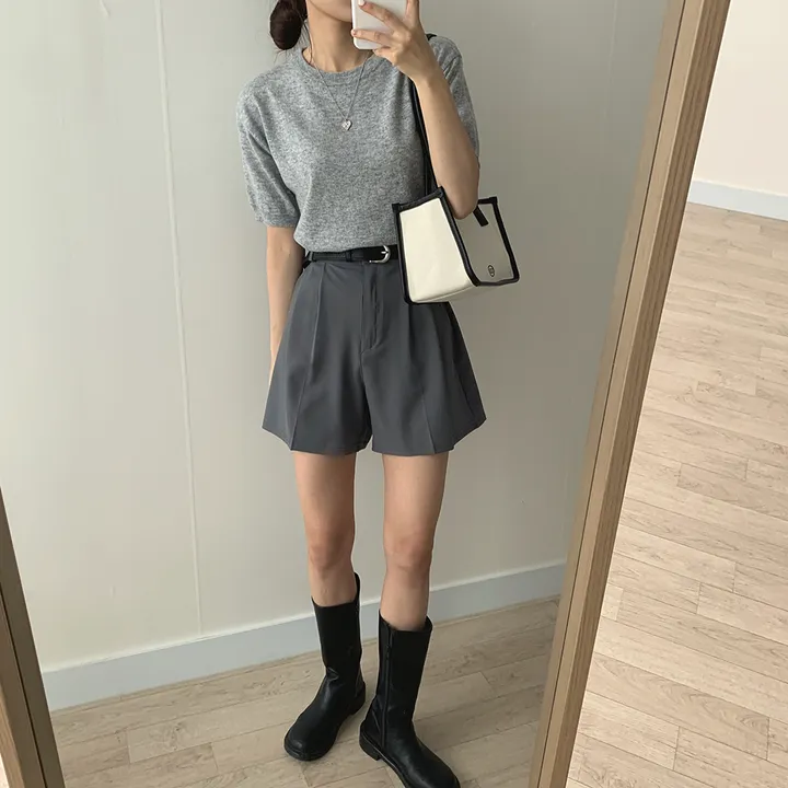 [ 샥출발*.* 데일리/9colors] 프루츠 라운드 반팔 니트 상세 이미지 23