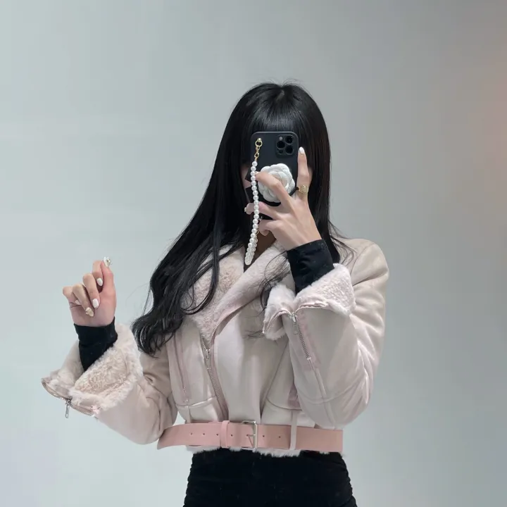 [주문폭주💝자체제작/후기보세요💝] 컬러추가 ! (벨트SET)(원조고퀄)(슬림핏)(모델소장)매력 쁠리 여신 크롭 무스탕 상세 이미지 16