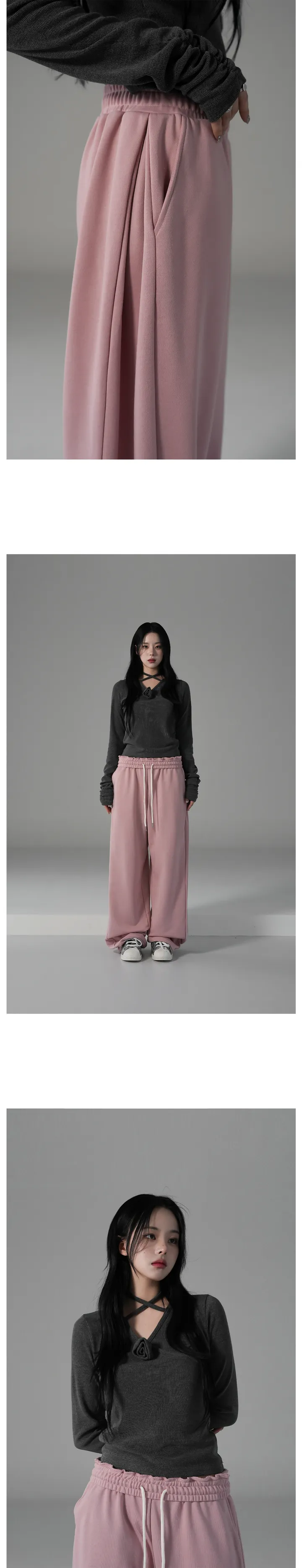 [원가이하세일]플러드 핀턱 트레이닝팬츠 상세 이미지 4