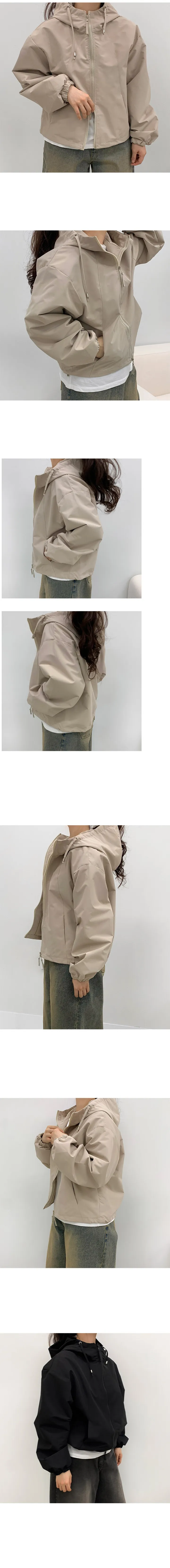 [좋은퀄리티/안감있음] 포멧 투웨이 지퍼 바람막이 아우터 3color 고퀄 사계절 후드아우터 겉옷 하이넥 외투 봄옷 간절기 상세 이미지 6
