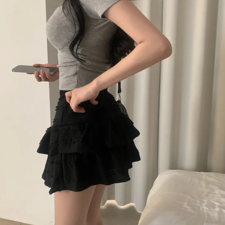 [파스텔🤍/MADE] 보장된핏, 옆셔링 스퀘어넥 반팔 크롭티셔츠 - 8color 상세 이미지 44