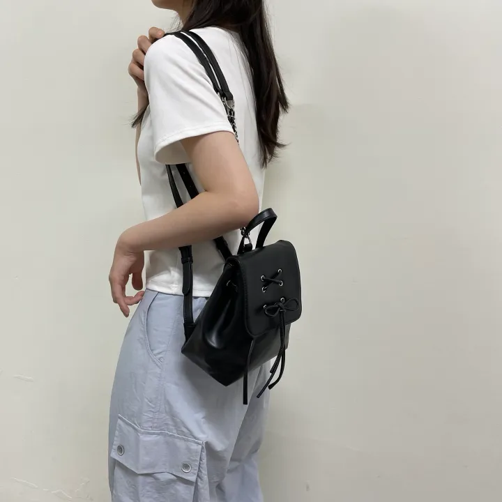 [🎀 최저가 / 발레코어🎀] 코르셋 리본 체인 백팩 상세 이미지 11
