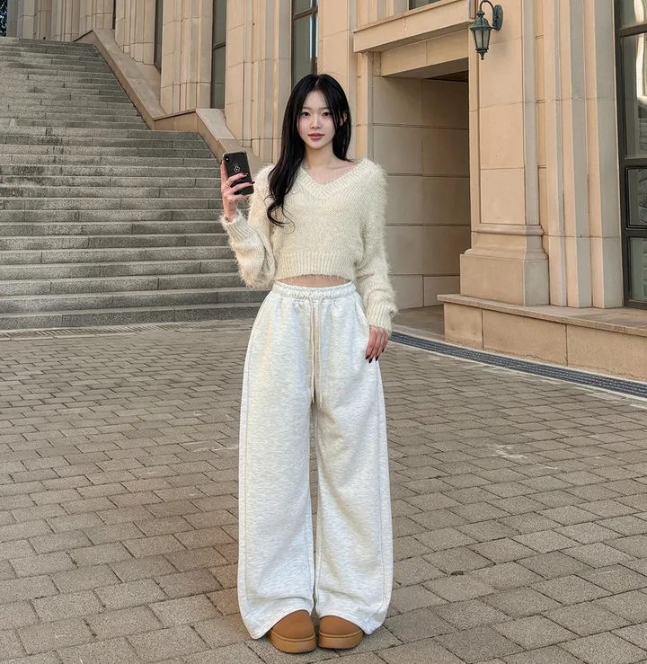 [반바지버전출시!/기장선택] 카르디 와이드핏 사이드 핀턱 절개 트레이닝 롱 팬츠 5colors 상세 이미지 15