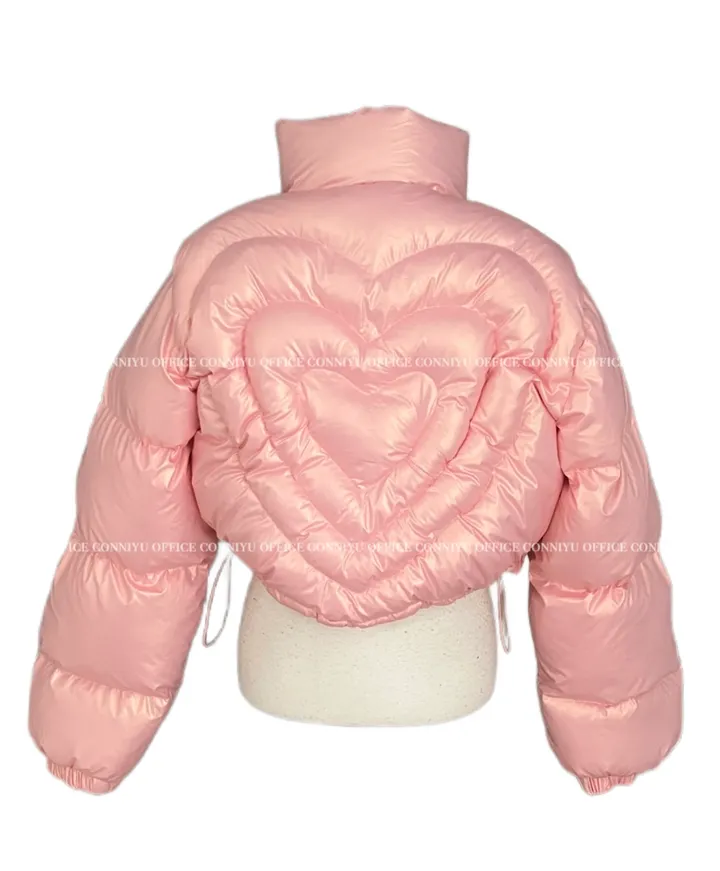 💗🤍전컬러당일발송🤍💗 크롭패딩 겨울신상 글로시패딩 유광패딩 숏패딩 스트링패딩 투웨이패딩 발레코어룩 y2k 크롭 숏 패딩 점퍼 상세 이미지 31