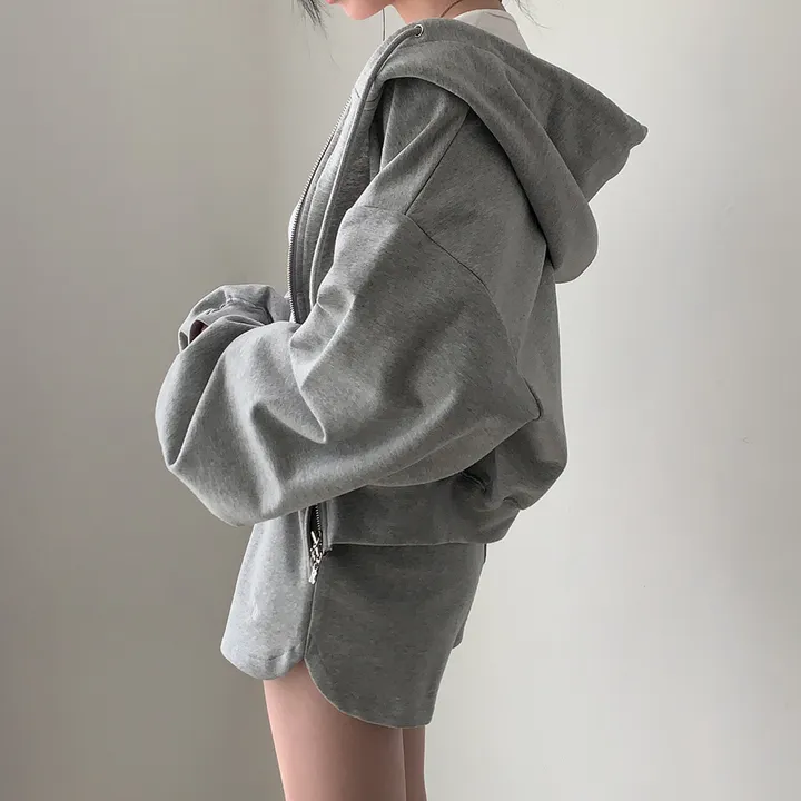 [💖후기극찬/봄,가을교복💖]  자체제작 #크치Made 꿈에 나온 핏, 사계절 입는 크롭 투웨이 후드집업 - zipup : 봄,봄아우터,봄자켓,가을,가을아우터 상세 이미지 27