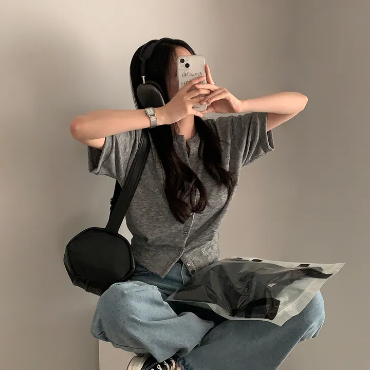 [추천!굿원단!늘어짐x] 자체제작 #크치Made 오버핏 킷캣 반팔 가디건 티셔츠 - cd 상세 이미지 52