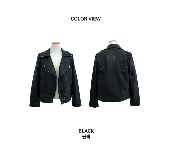 [2000장돌파🔥] 데일리 가죽 라이더 자켓 상세 이미지 2