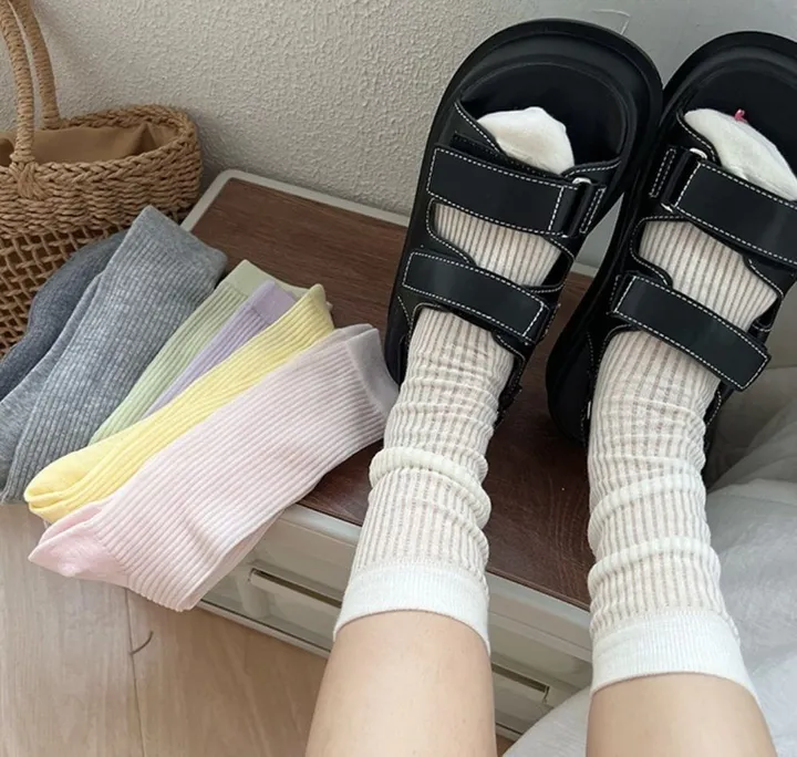[3개이상 할인💕]여름 시스루 쿨링 골지 양말 상세 이미지 10