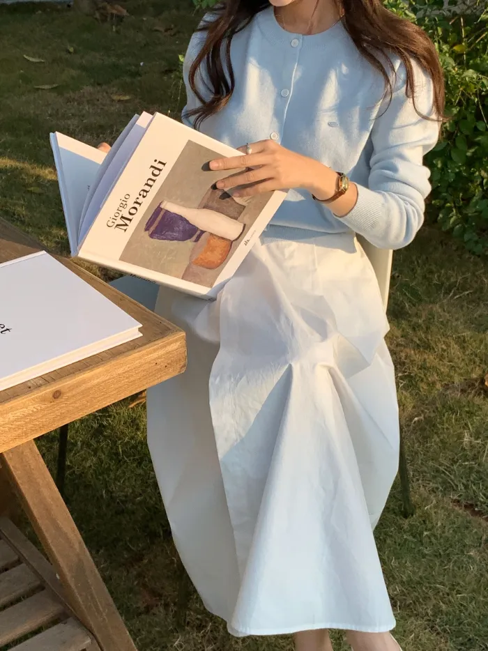 그니아❤️ 무지 베이직 데일리 라운드넥 가디건 6color 상세 이미지 48
