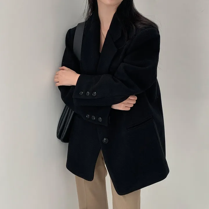 [wool100%/브랜드공정]  윈터 싱글 투버튼 카라 리얼 울 자켓 블레이저 - jk 상세 이미지 58