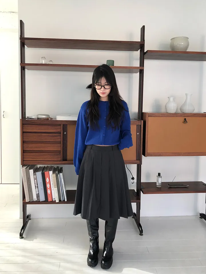 [MD적극추천🤍/후기극찬✨] basic round button cardigan 상세 이미지 1