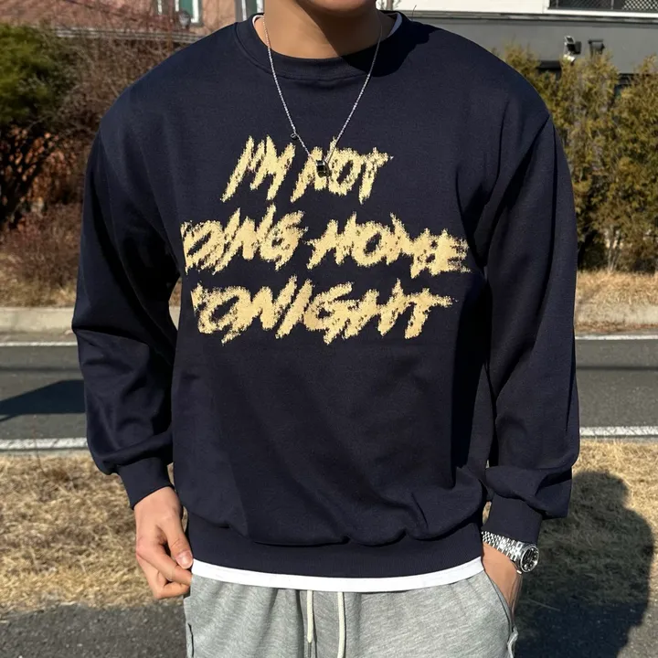 맨투맨 & 후드티 남녀공용 커플티 힙무드 스트릿 가을 겨울 봄 커플룩 시밀러룩 커플 코디 꾸안꾸 데이트룩 오버핏 루즈핏 아방핏 빅사이즈 남자 사이드스냅 벌룬 와이드 팬츠 상세 이미지 24