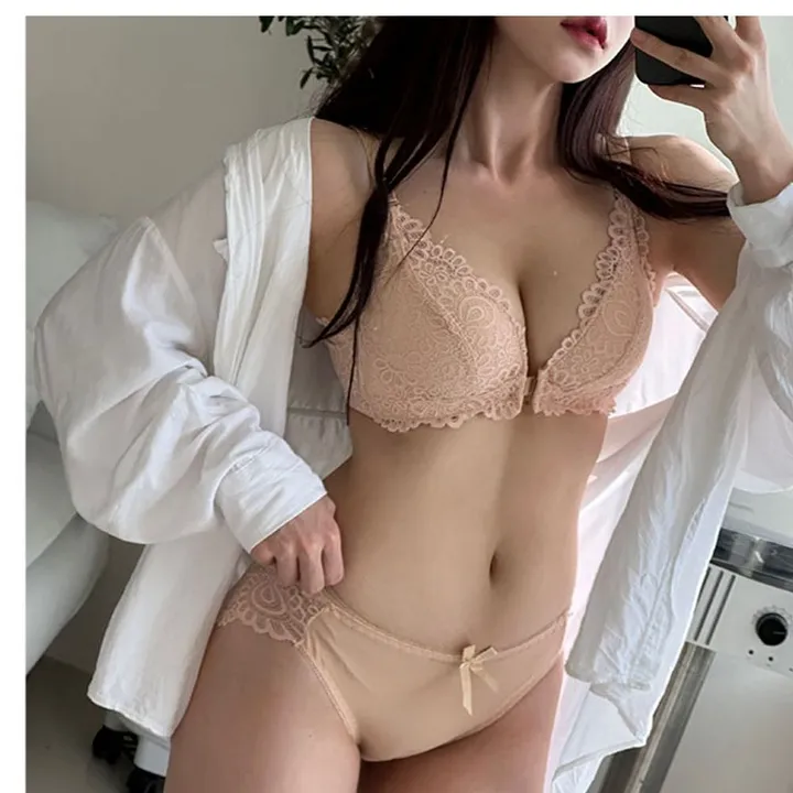 🚀당일발송🚀빅사이즈 앞후크 노와이어 속옷세트 A컵 B컵 C컵 D컵 E컵 뽕브라 왕뽕 섹시한 속옷 연말 남자친구 크리스마스 바디프로필 큰사이즈 편한속옷 상세 이미지 23