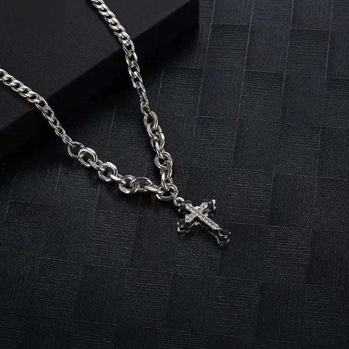 [5/13 입고 변색없는 써지컬, 볼드&유니크]  cross necklace [빅 십자가 목걸이] 상세 이미지 33