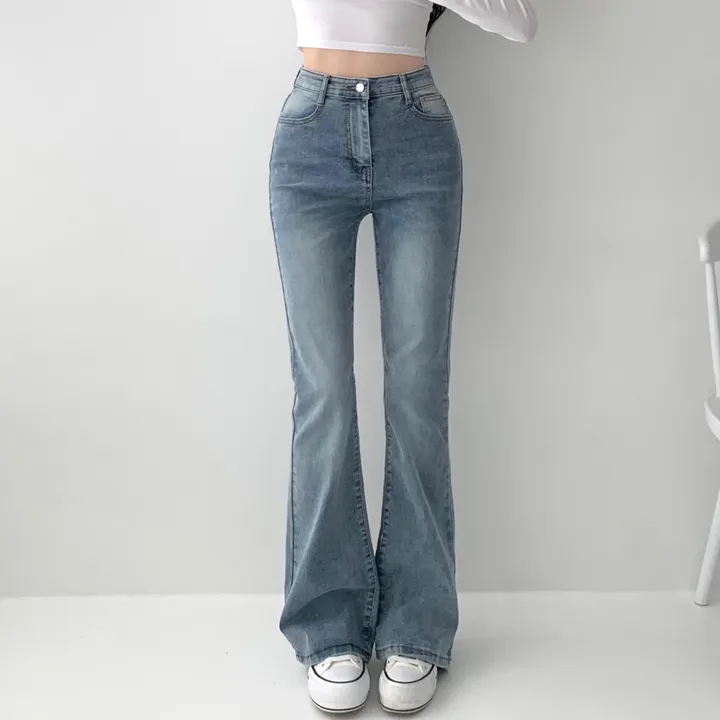 [인생핏🖤/기장선택/~XL] 모먼트 빈티지 스톤 워싱 하이웨스트 부츠컷 스판 데님 팬츠 키작녀 키큰녀 빅사이즈 청바지 상세 이미지 20