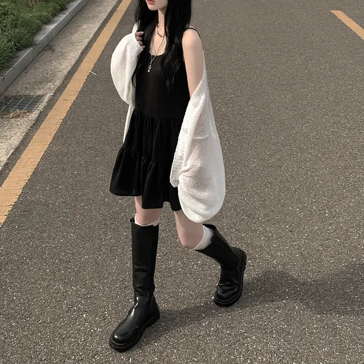 [햇빛차단☀️/왕오버핏!] 보호본능 왕박시 브이넥 여름 벌룬 가디건 빅사이즈 체형커버 살안타템 여행룩 상세 이미지 4