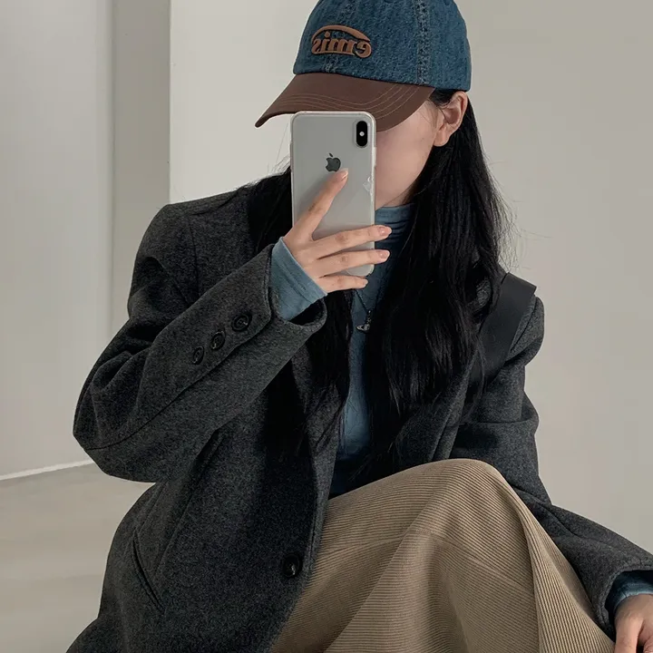 [wool100%/브랜드공정]  윈터 싱글 투버튼 카라 리얼 울 자켓 블레이저 - jk 상세 이미지 39