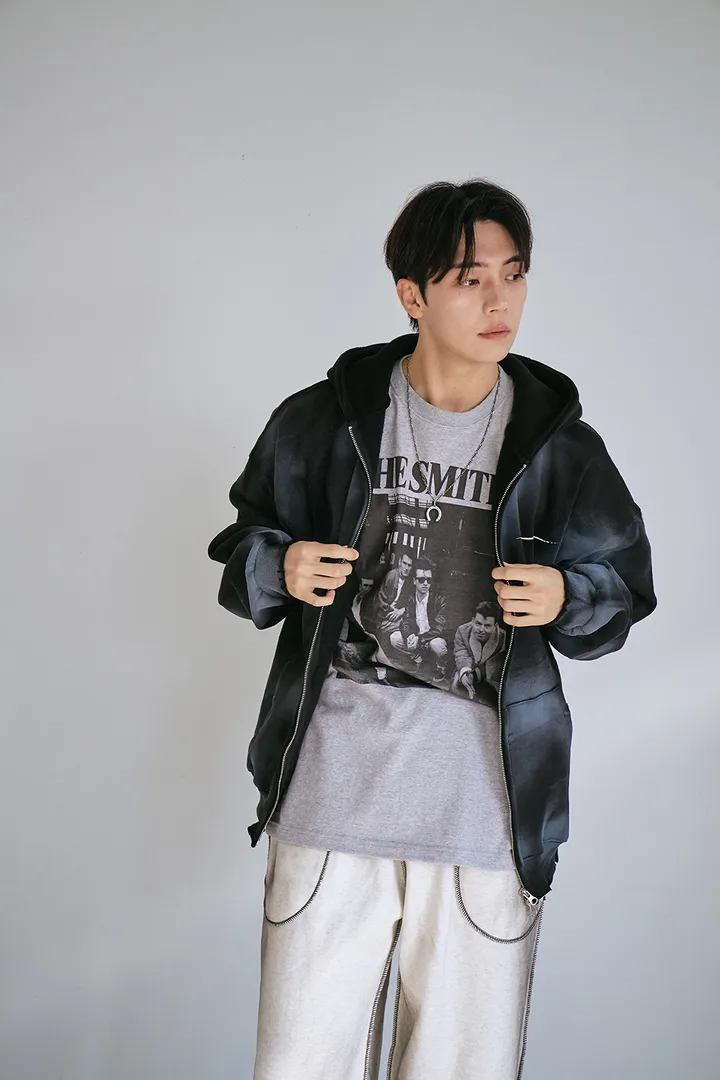 [UNISEX] 빈티지 워싱 더티 투웨이 후드집업 크롭 워싱  피그먼트 오버핏  핸드워머  커플룩 스트릿룩 빈티지룩 남여공용 유니섹스 크롭집업  빅사이즈 유니크 봄신상신상 물나염 상세 이미지 70