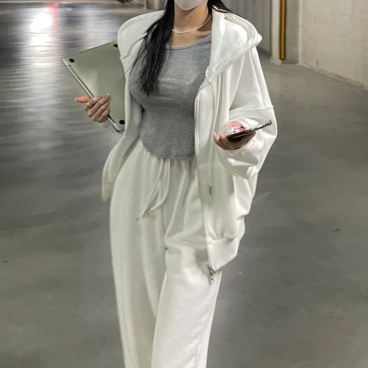 [8color/MADE] 하이퀄리티 웨하스 탄탄 와이드 조거팬츠 봄트레이닝 상세 이미지 27