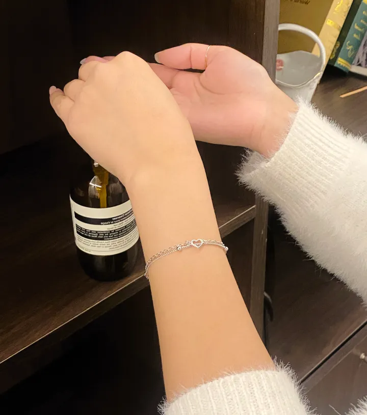당일출고❤변색,알러지❌ 하트볼 레이어드 팔찌 우정 커플 써지컬 소원 비즈 원석 팔찌 생일 선물 커플템 우정템 가을 겨울 하객룩 BR-001 BR-006 BR-016 BR-026 상세 이미지 14