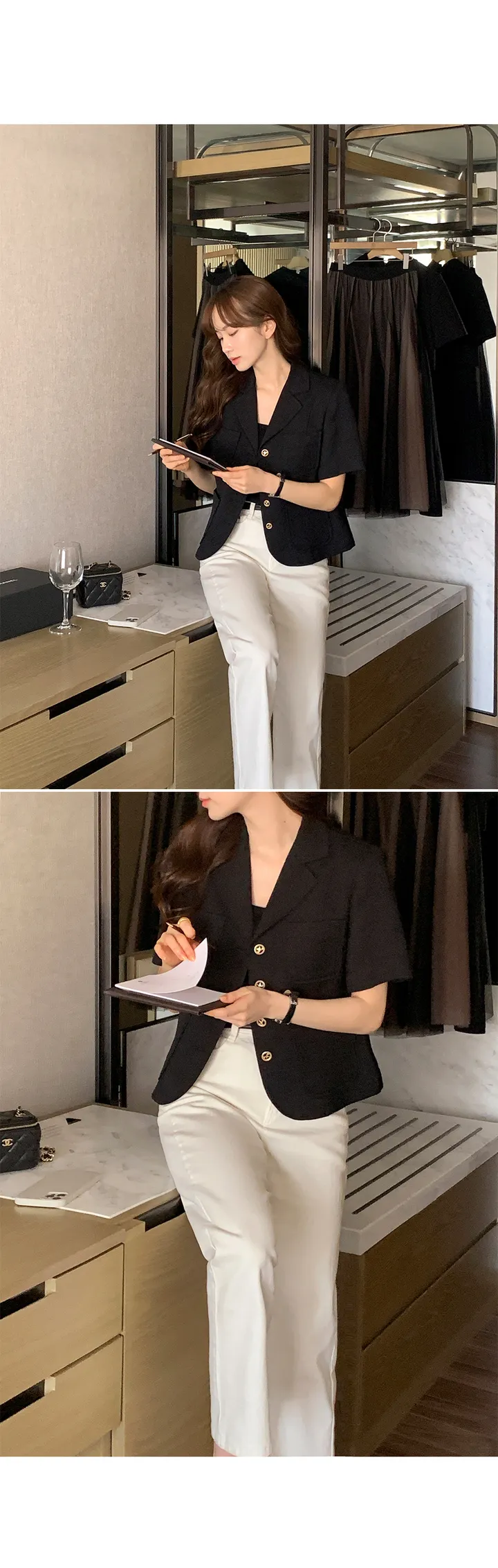 [1천장돌파][잘산템✨/하객룩,격식룩추천💗][자체제작] 디에나 트위드 세미크롭 자켓 상세 이미지 49